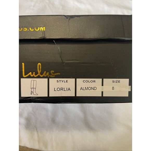 NEW Lulus Lorlia Almond Square Toe Knee High Boots 8 - Picture 9 of 12